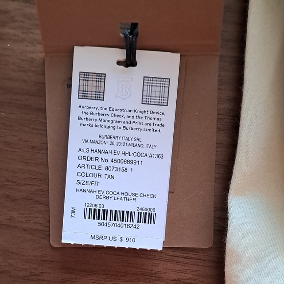 Burberry Tan 'Hannah' NWT Crossbody - Picture 2 of 5